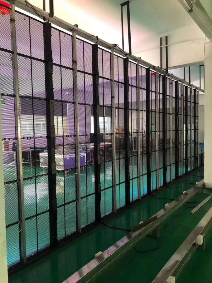 Крытая стеклянная стена 3 СИД P3.91 1000MMx500MM прозрачная
