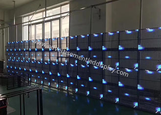 Стенный алюминиевый прозрачный светодиодный дисплей полного цвета RGB 256 x 256 пикселей